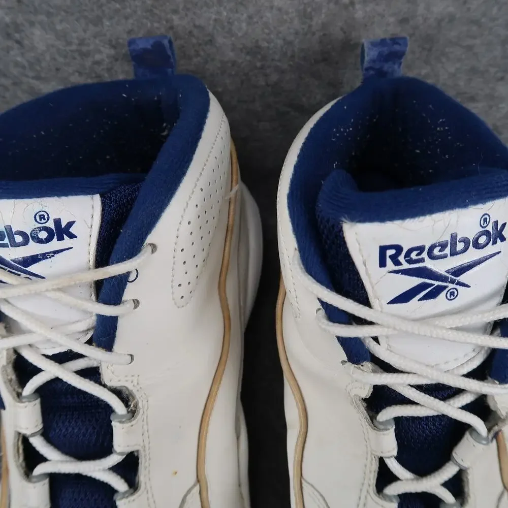 Reebok Shoes Mens 13 Basketball Sneaker Vintage Retro Trainers DMX White Blue